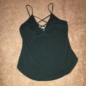 Hunter green cami